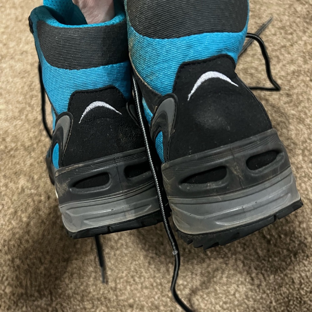 Lowa Teal Blue and Black Waterproof Hiking Boots Goretex - Picture 6 of 8